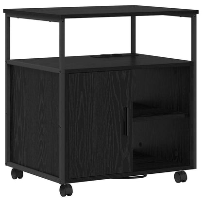 Office Cabinet Black oak 61 x 46 x 67 cm Engineered wood