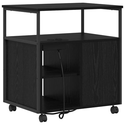 Office Cabinet Black oak 61 x 46 x 67 cm Engineered wood