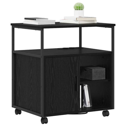 Office Cabinet Black oak 61 x 46 x 67 cm Engineered wood