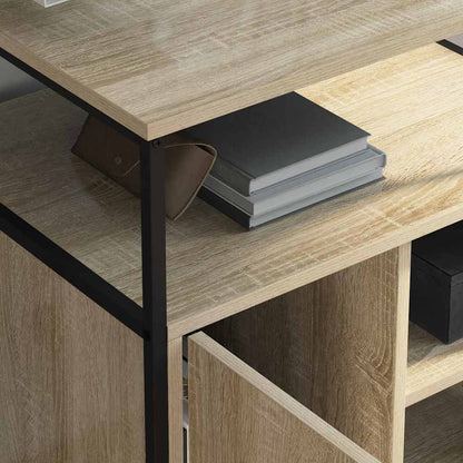 Office Cabinet with Charging Station Sonoma oak 61 x 46 x 67 cm