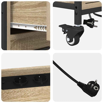 Office Cabinet Sonoma oak 76 x 41 x 72 cm Engineered wood