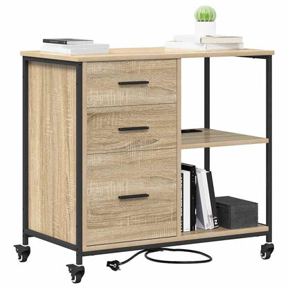 Office Cabinet Sonoma oak 76 x 41 x 72 cm Engineered wood