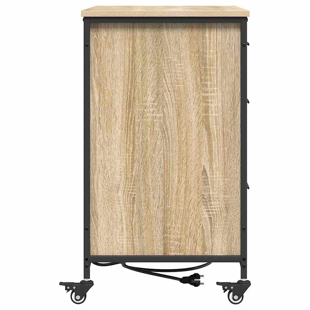 Office Cabinet Sonoma oak 76 x 41 x 72 cm Engineered wood