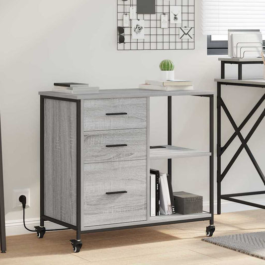 Office Cabinet Grey sonoma 76 x 41 x 72 cm Engineered wood