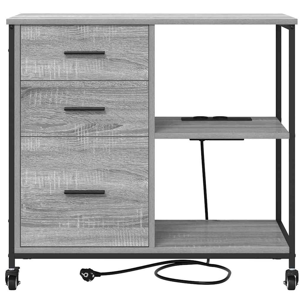 Office Cabinet Grey sonoma 76 x 41 x 72 cm Engineered wood