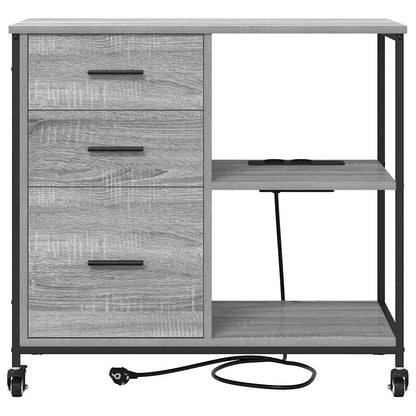 Office Cabinet Grey sonoma 76 x 41 x 72 cm Engineered wood