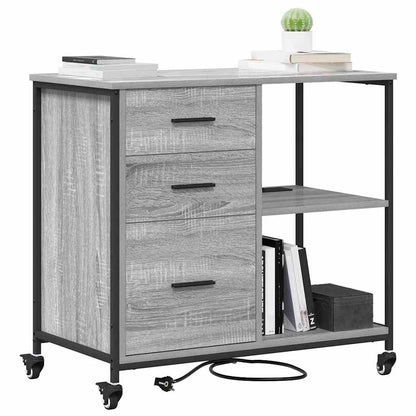 Office Cabinet Grey sonoma 76 x 41 x 72 cm Engineered wood