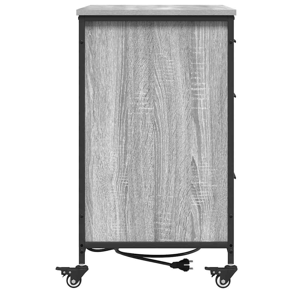 Office Cabinet Grey sonoma 76 x 41 x 72 cm Engineered wood