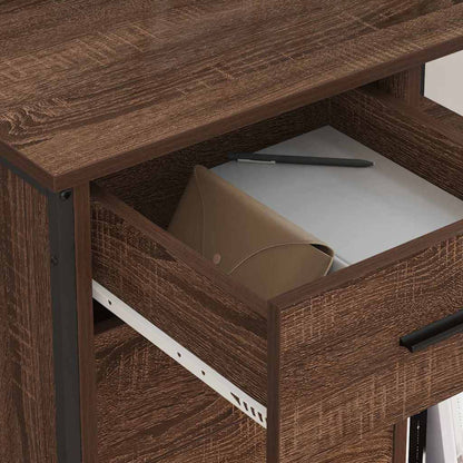 Office Cabinet Brown oak 76 x 41 x 72 cm Engineered wood