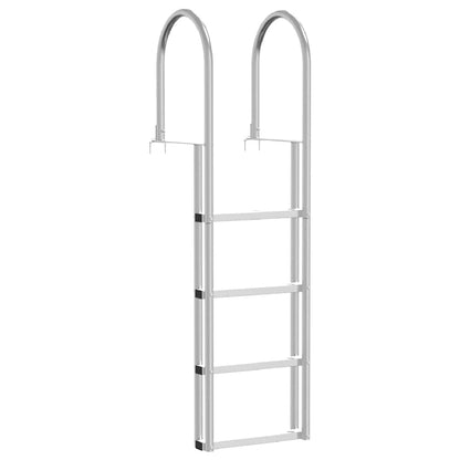 Dock Ladder 4-Steps Silver 45 x 11.5 x 162 cm Aluminum