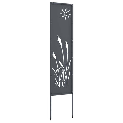 Garden Privacy Screen Anthracite 32 x 140 cm Cold-rolled steel