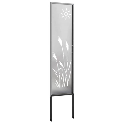 Garden Privacy Screen Silver 32 x 140 cm Stainless steel