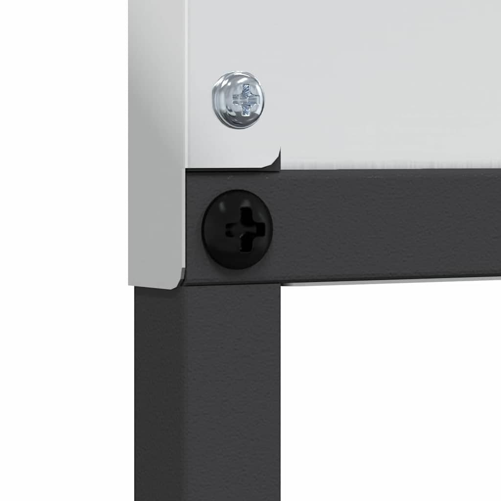 Garden Privacy Screen Silver 32 x 140 cm Galvanised steel