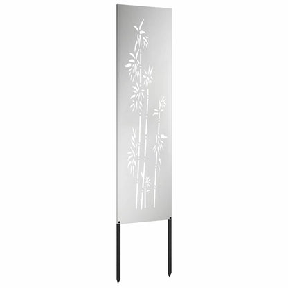 Garden Privacy Screen Silver 32 x 140 cm Galvanised steel