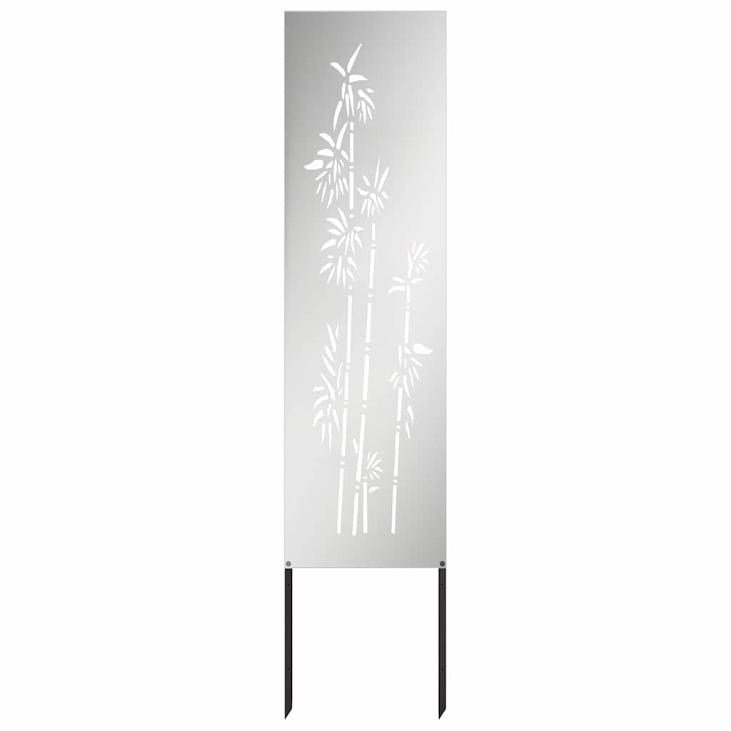 Garden Privacy Screen Silver 32 x 140 cm Galvanised steel