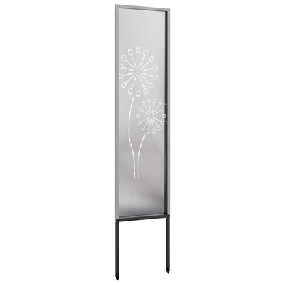 Garden Privacy Screen Silver 32 x 140 cm Stainless steel