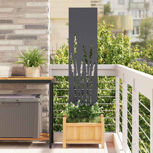 Garden Privacy Screen Anthracite 32 x 140 cm Cold-rolled steel