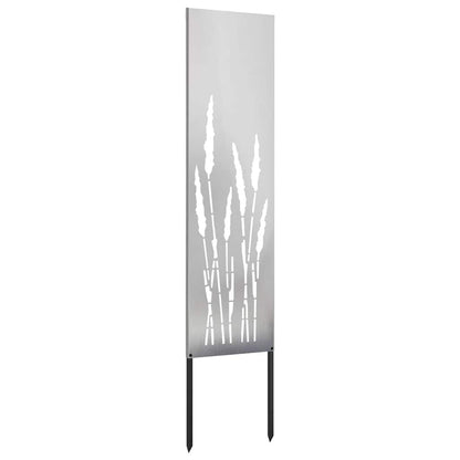 Garden Privacy Screen Silver 32 x 140 cm Stainless steel