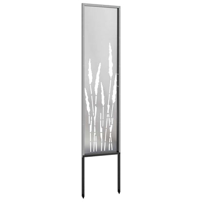 Garden Privacy Screen Silver 32 x 140 cm Stainless steel