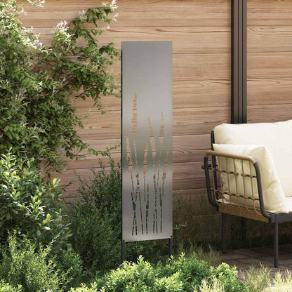Garden Privacy Screen Silver 32 x 140 cm Galvanised steel