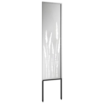 Garden Privacy Screen Silver 32 x 140 cm Galvanised steel
