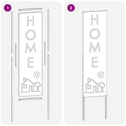 Garden Privacy Screen Silver 32 x 140 cm Stainless steel