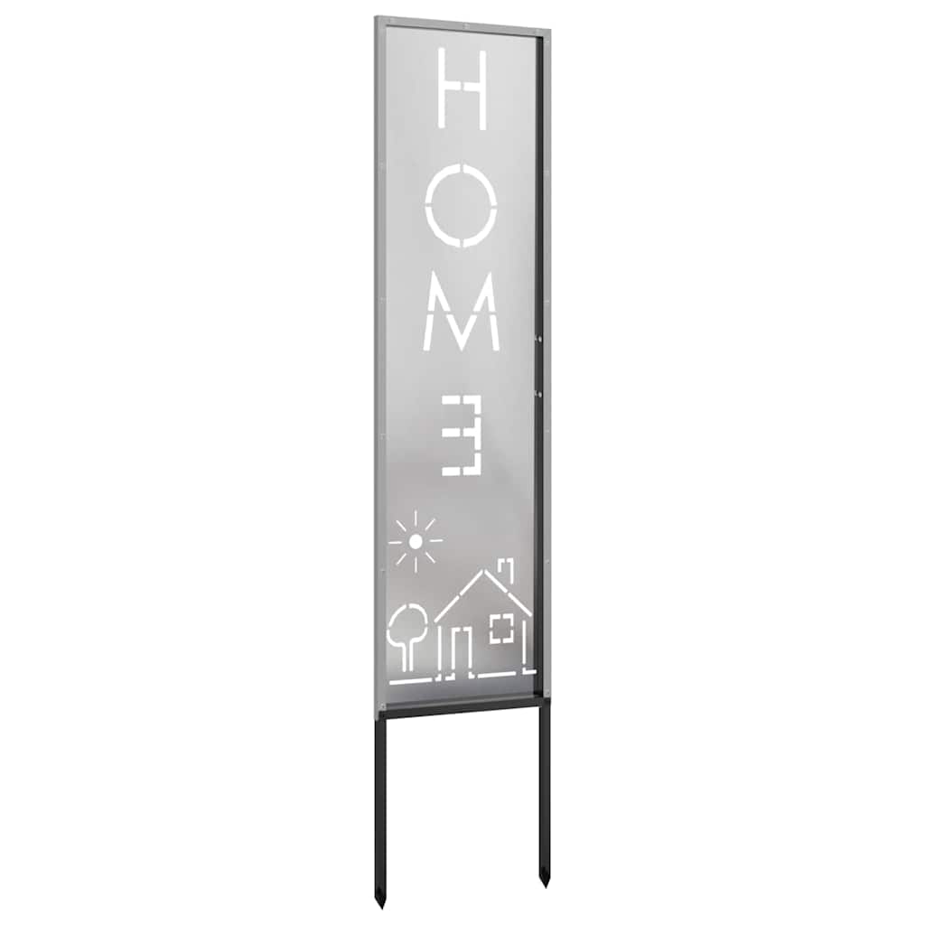 Garden Privacy Screen Silver 32 x 140 cm Stainless steel