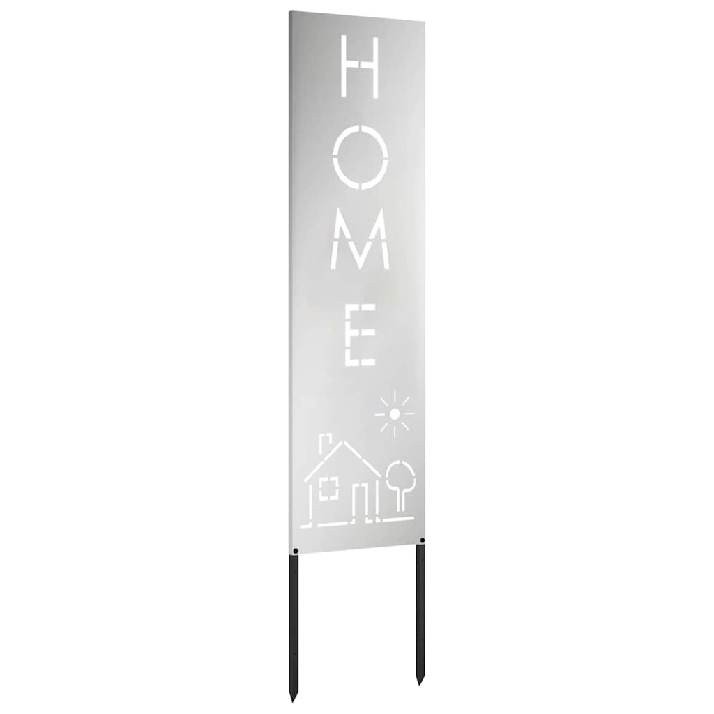 Garden Privacy Screen Silver 32 x 140 cm Galvanised steel