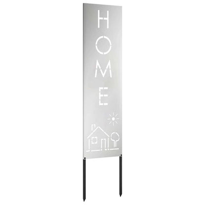 Garden Privacy Screen Silver 32 x 140 cm Galvanised steel