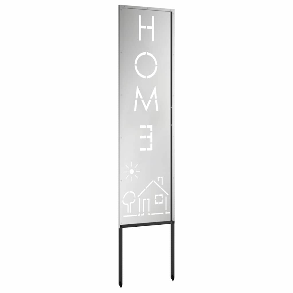 Garden Privacy Screen Silver 32 x 140 cm Galvanised steel