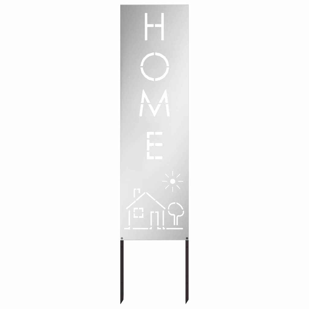 Garden Privacy Screen Silver 32 x 140 cm Galvanised steel