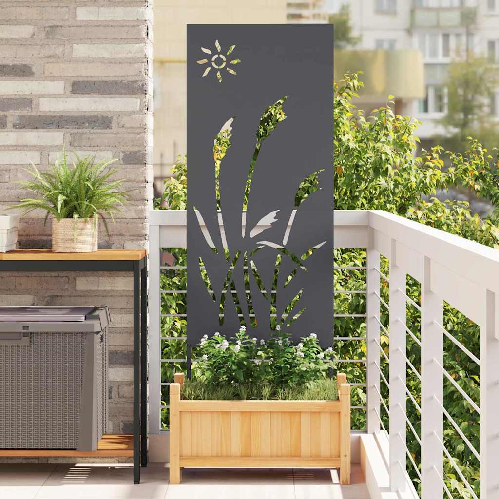 Garden Privacy Screen Anthracite 50 x 140 cm Cold-rolled steel