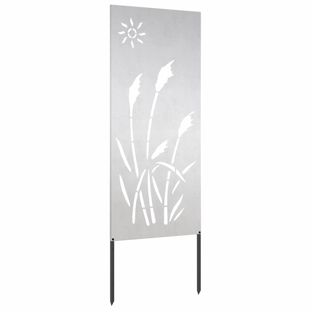 Garden Privacy Screen Silver 50 x 140 cm Stainless steel
