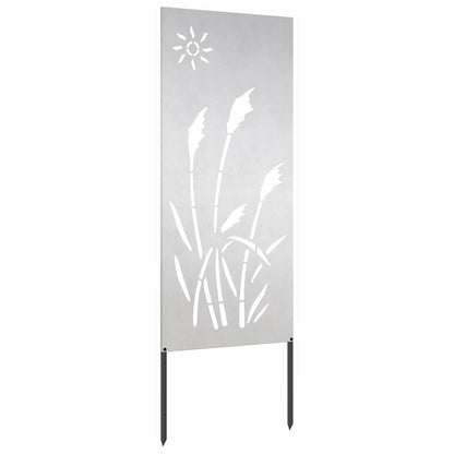 Garden Privacy Screen Silver 50 x 140 cm Stainless steel