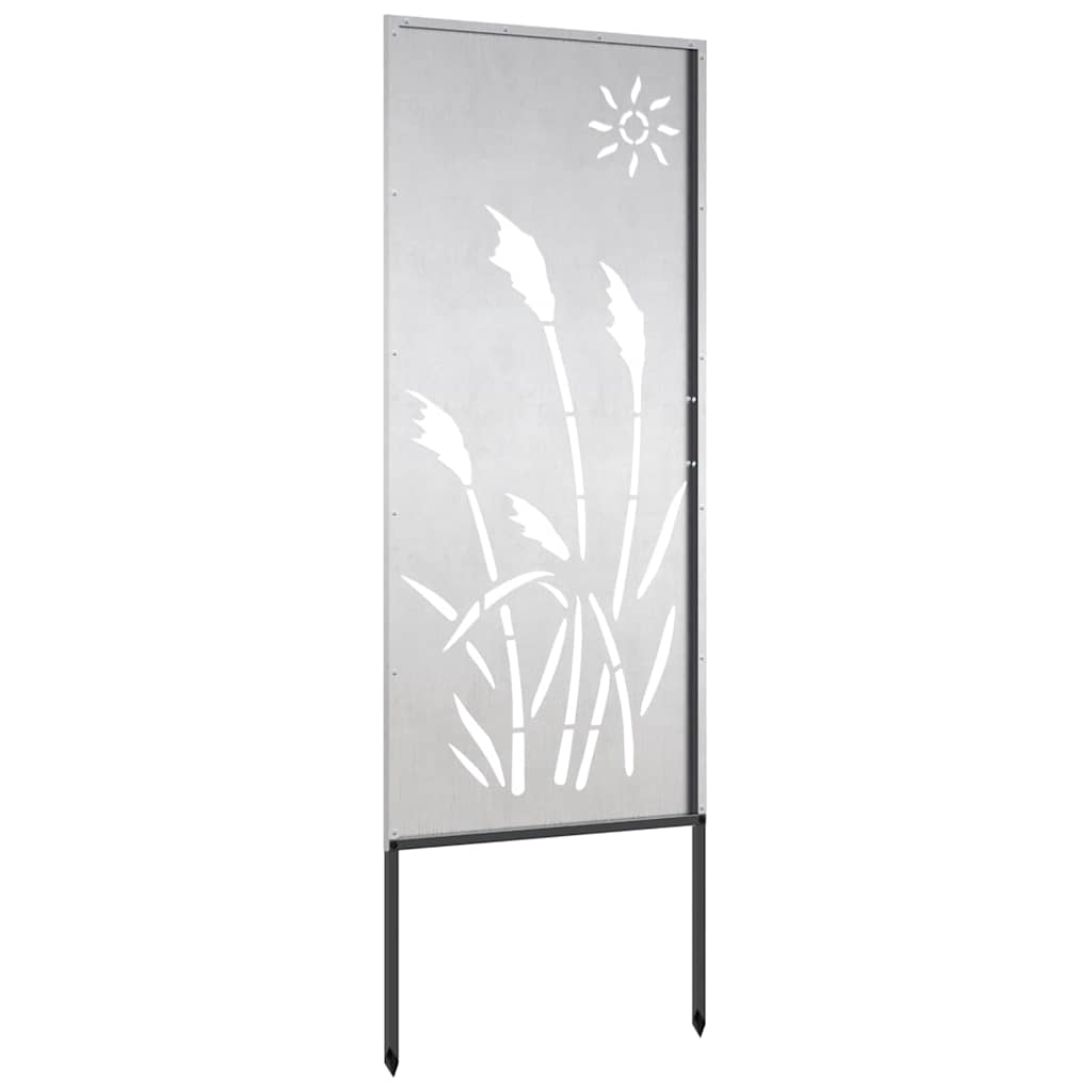 Garden Privacy Screen Silver 50 x 140 cm Stainless steel