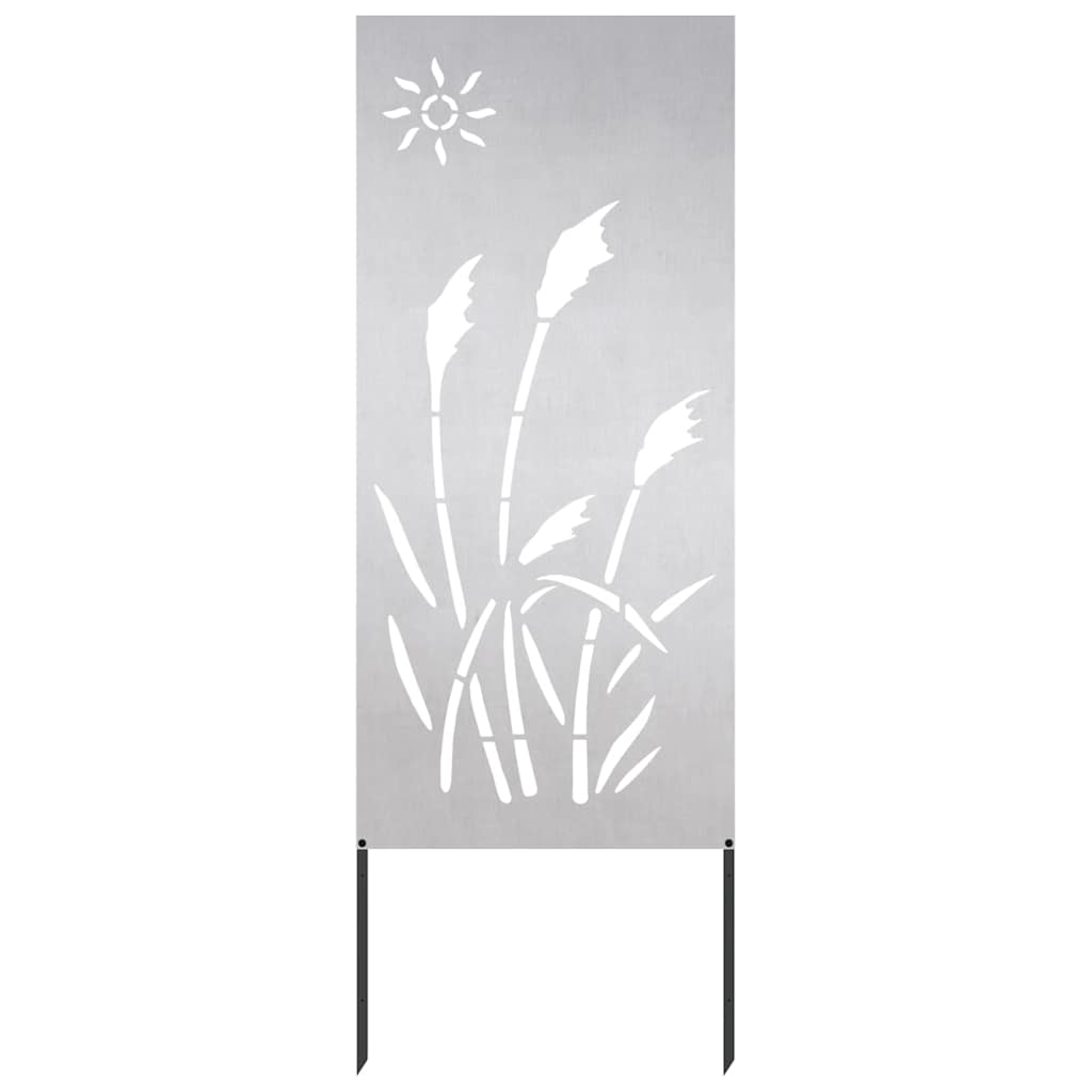 Garden Privacy Screen Silver 50 x 140 cm Stainless steel