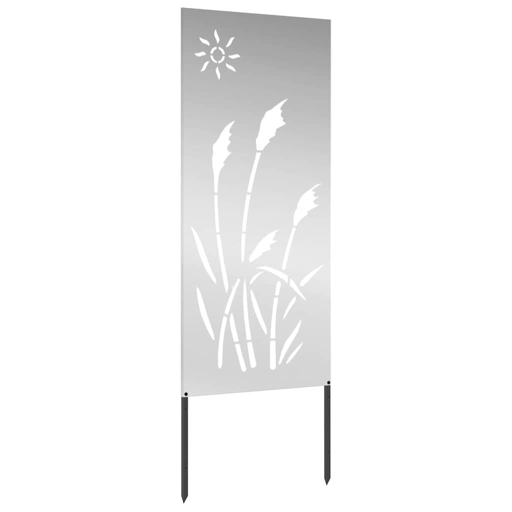 Garden Privacy Screen Silver 50 x 140 cm Galvanised steel