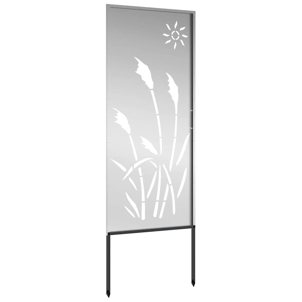 Garden Privacy Screen Silver 50 x 140 cm Galvanised steel