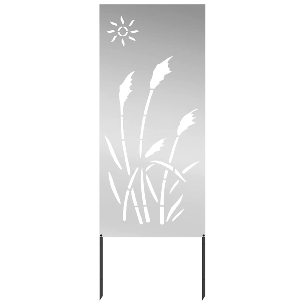 Garden Privacy Screen Silver 50 x 140 cm Galvanised steel