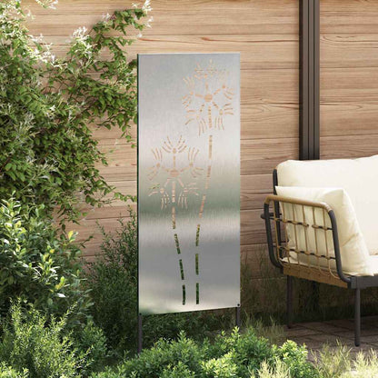Garden Privacy Screen Silver 50 x 140 cm Stainless steel