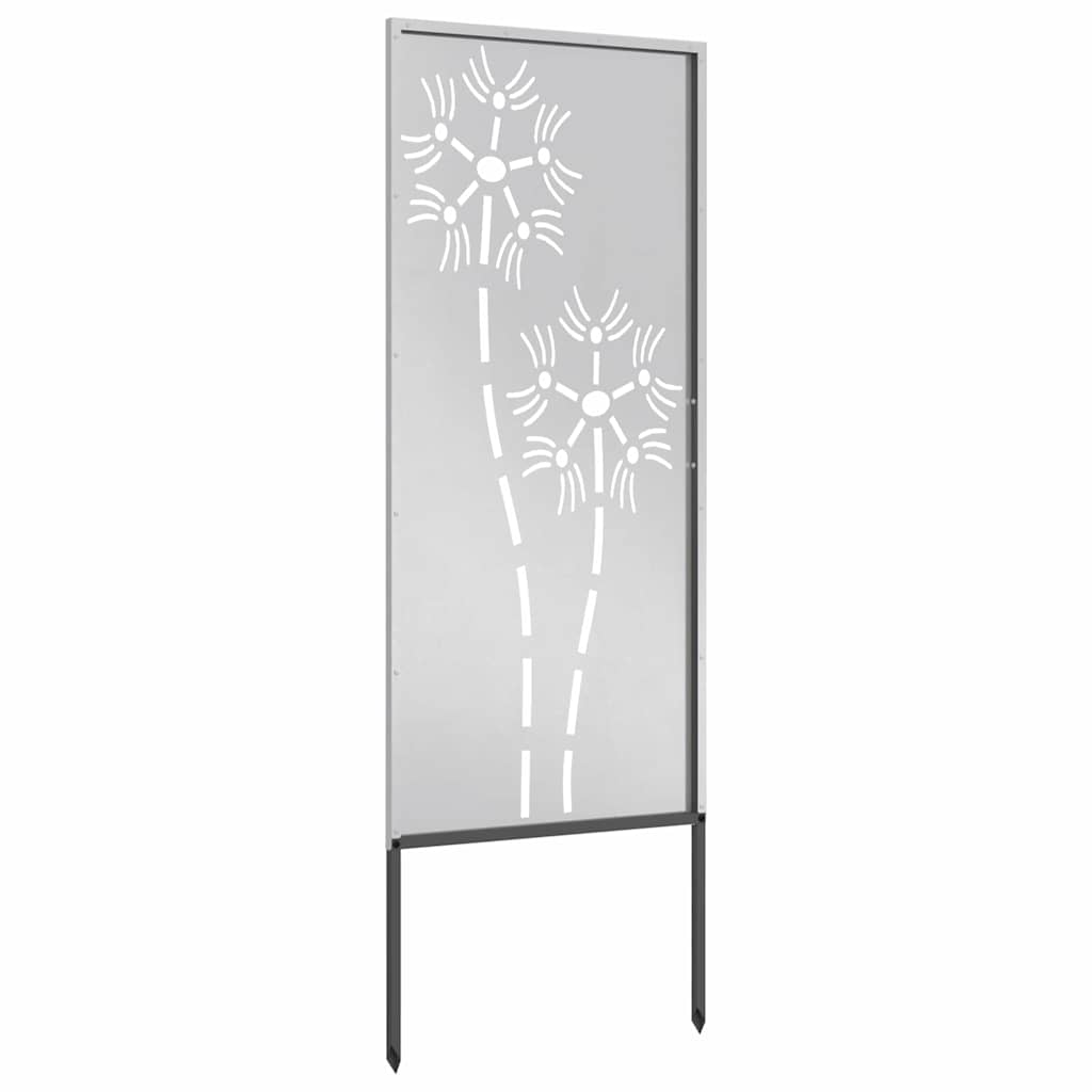 Garden Privacy Screen Silver 50 x 140 cm Stainless steel