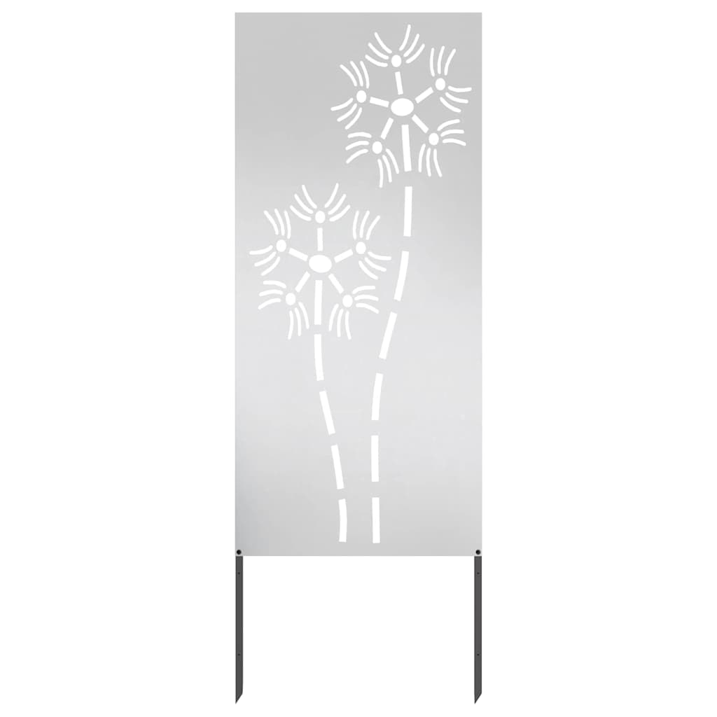 Garden Privacy Screen Silver 50 x 140 cm Stainless steel