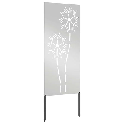 Garden Privacy Screen Silver 50 x 140 cm Galvanised steel