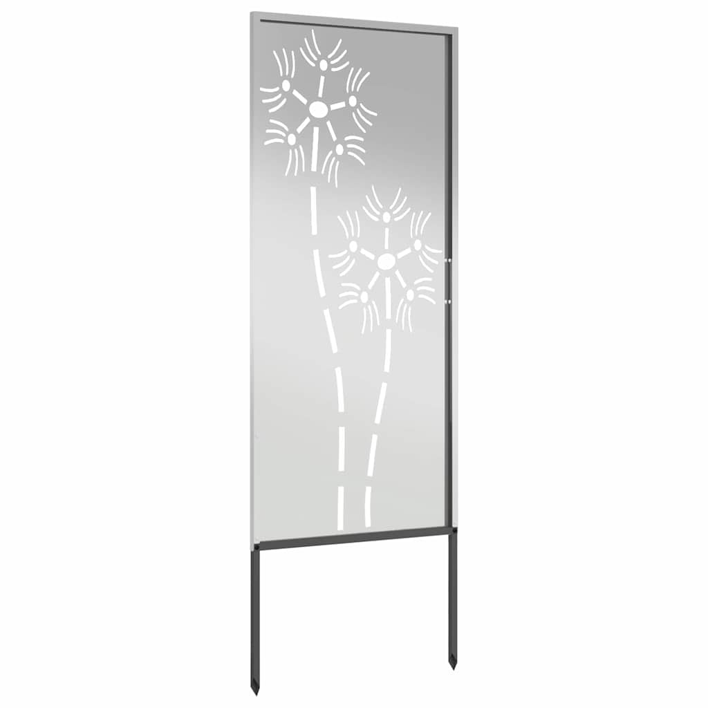 Garden Privacy Screen Silver 50 x 140 cm Galvanised steel