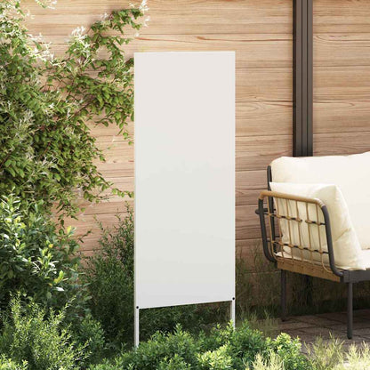 Garden Privacy Screen White 50 x 140 cm Cold-rolled steel