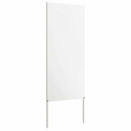 Garden Privacy Screen White 50 x 140 cm Cold-rolled steel