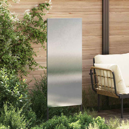 Garden Privacy Screen Silver 50 x 140 cm Stainless steel