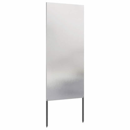 Garden Privacy Screen Silver 50 x 140 cm Stainless steel