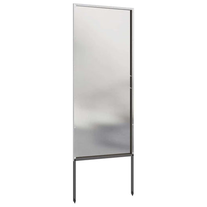 Garden Privacy Screen Silver 50 x 140 cm Stainless steel