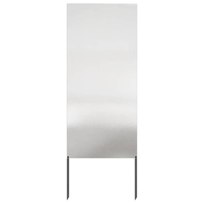 Garden Privacy Screen Silver 50 x 140 cm Stainless steel